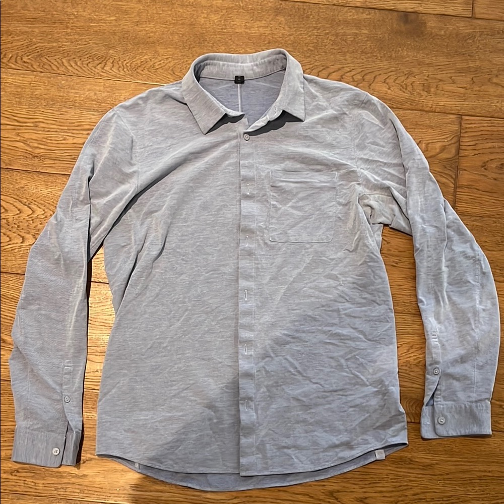 Lululemon Athletica Blue Casual Button Down Shirt